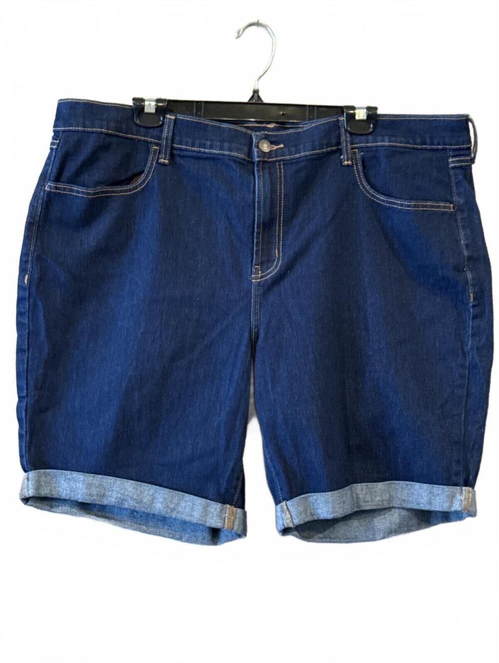 Old Navy Dark Blue Denim Shorts Size 18 Mid-Rise